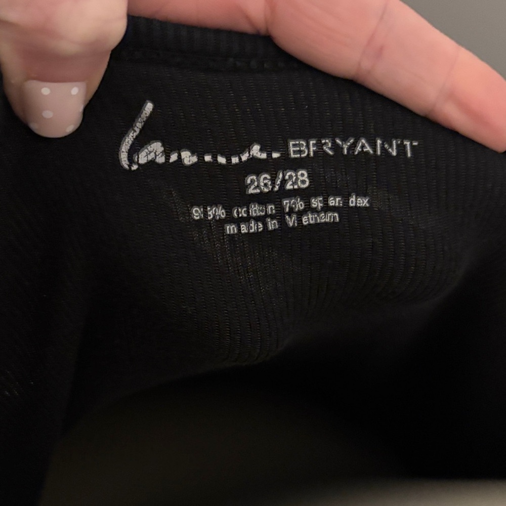 Lane Bryant Black robbed Scoop Neck Tank Top - Picture 2 of 5